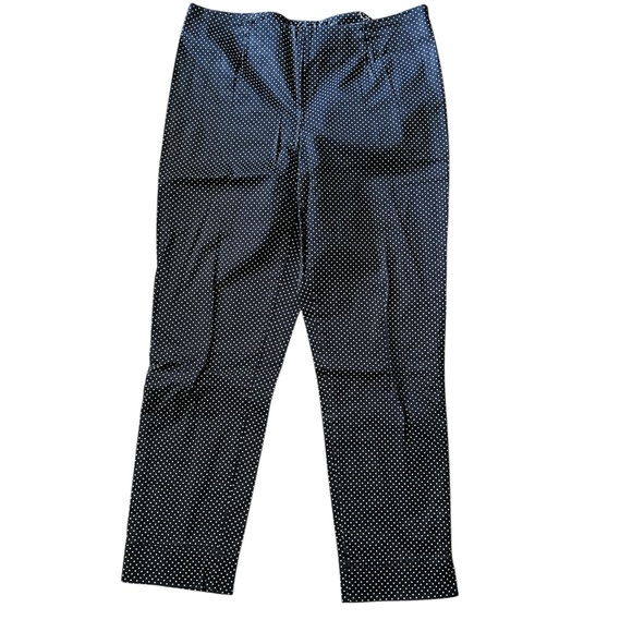 Ellen Tracy “Betty” slim ankle polka dot pants - Picture 1 of 5
